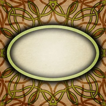 Old paper with celtic pattern 스톡 일러스트