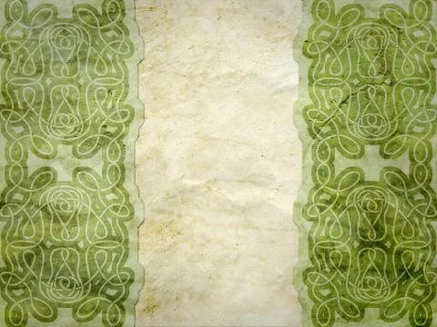 Old paper with celtic pattern Stock Photos