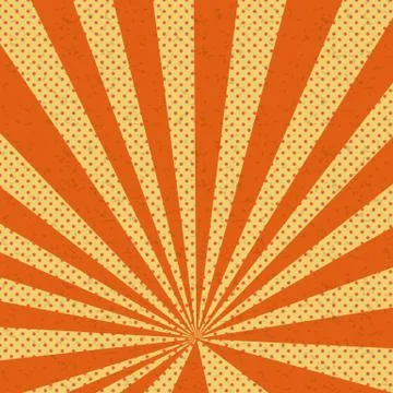 Old paper comic book orange background Stock Illustration