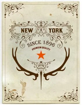 Old paper with design elements. Vector - file Stock Illustration