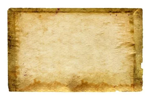 Old Paper isolated Stock Illustration