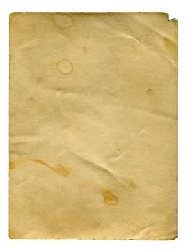 Old Paper Isolated Foto stock