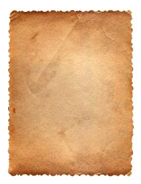 Old Paper isolated Stock Photos