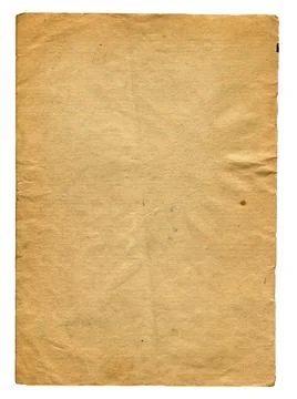Old Paper isolated Foto stock
