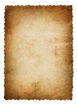 Old paper isolated Foto stock