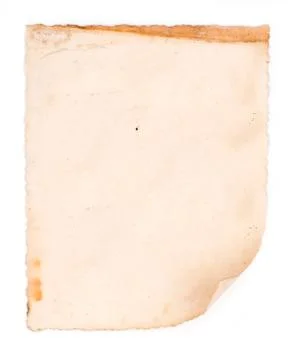 Old paper isolated on white background Stock-Fotos