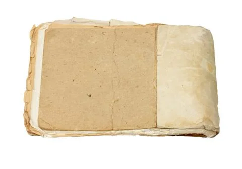 Old paper isolated on white Stock Photos