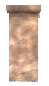 Old paper isolated on white. Stock Photos