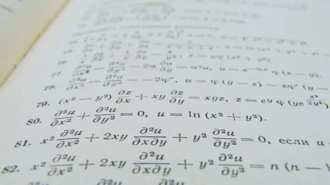 Old paper mathematic formulas formulae equations on paper integral math pra.. Stock Footage 248176077