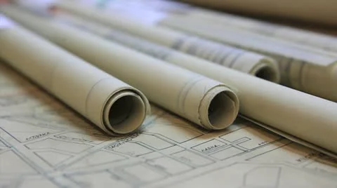 Old paper rolls Stock-Footage 12543658