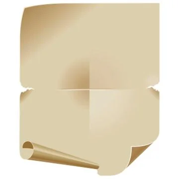 Old paper scroll Stock Illustration