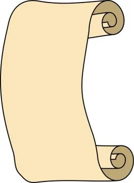 Old Paper scroll Stock Illustration