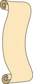 Old Paper scroll Stock Illustration