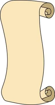 Old Paper scroll Stock Illustration