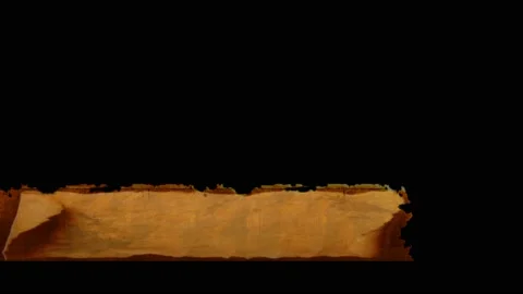 Old Paper Scroll Lower Third Animation (4K) Stock Footage 201828485