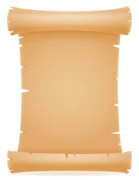 Old paper scroll vector illustration Stock Illustration
