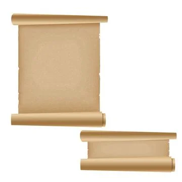 Old paper scrolls. Vector Stock Illustration