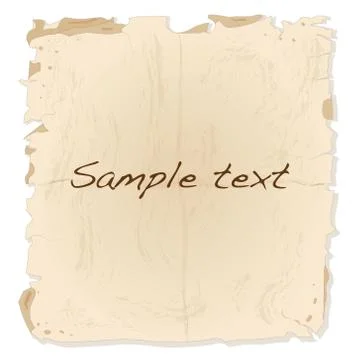 Old paper sheet Stock Illustration