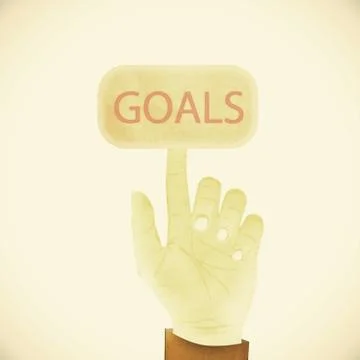 Old paper texture ,hand gesture pointing at solution Stock Illustration
