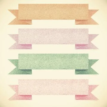Old paper texture ,header tag recycled paper on vintage tone  background Stock Illustration