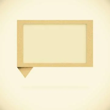 Old paper texture ,header tag recycled paper on vintage tone background Stock Illustration