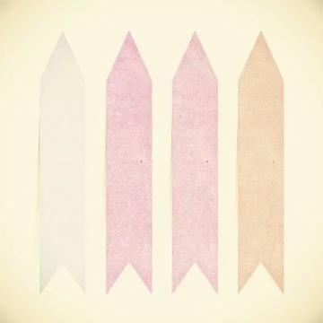 Old paper texture ,header tag recycled paper on vintage tone background Stock Illustration