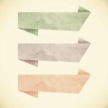 Old paper texture ,header tag recycled paper on vintage tone background Stock Illustration