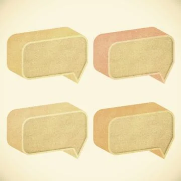 Old paper texture ,header tag recycled paper on vintage tone background Stock Illustration