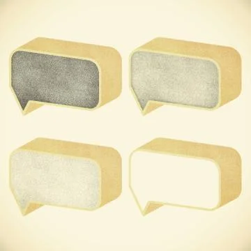 Old paper texture ,header tag recycled paper on vintage tone background Illustrazione stock