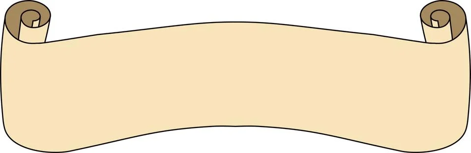 Old Paper Title scroll Stock Illustration