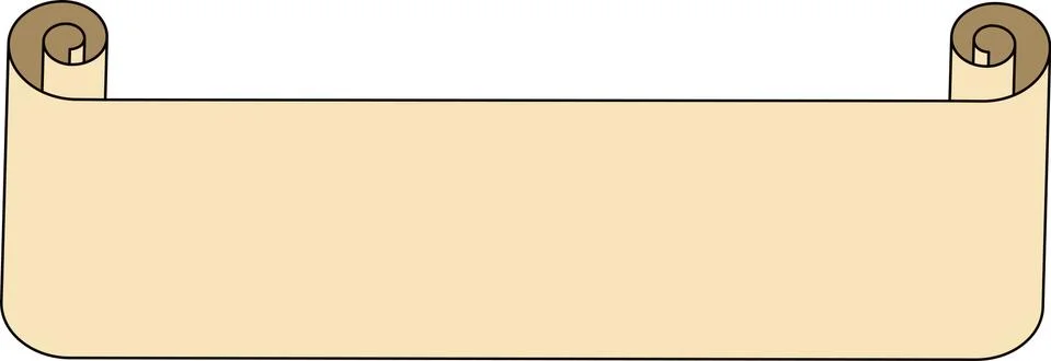 Old Paper Title scroll Stock Illustration