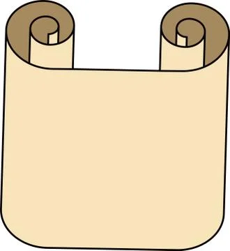 Old Paper Title scroll Stock Illustration