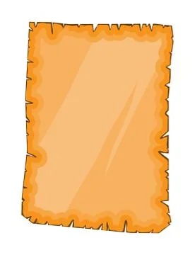 Old paper, torn parchment vector symbol icon design. Stock Illustration