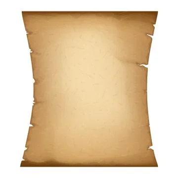 Old Paper. Vertical Parchment. Ancient Vintage Papyrus. Detailed Cardboard Ba Illustrazione stock