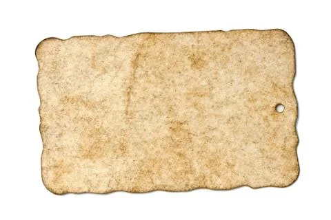 Old paper on white background Stock Photos