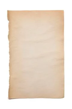 Old paper on white Stock Photos