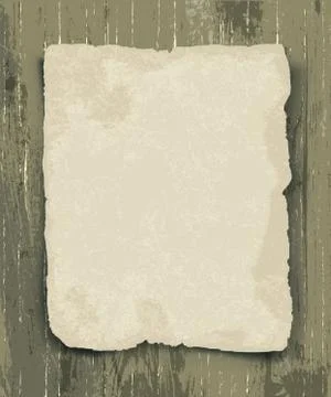 Old paper on the wood background Stock-Illustration