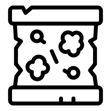 Old papyrus scroll showing mold growing on surface イラスト素材