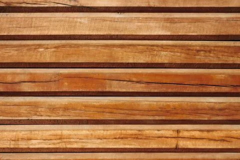 Old parallel wooden logs Stock Photos