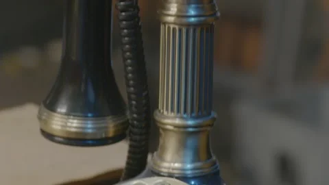 Old paramount 1920 or 1930 telephone wit... | Stock Video | Pond5