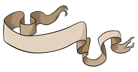 Old parchment banner Stock Illustration