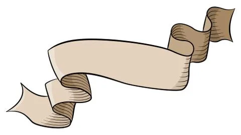Old parchment banner Stock Illustration