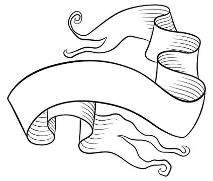 Old parchment banner Illustrazione stock