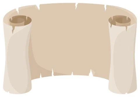 Old parchment scroll Stock-Illustration