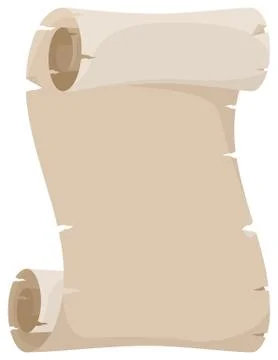 Old parchment scroll Stock Illustration