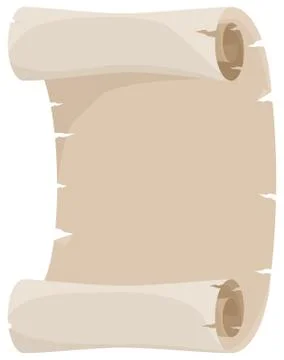 Old parchment scroll Stock Illustration