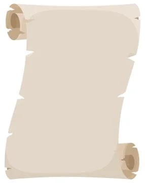 Old parchment scroll Stock Illustration