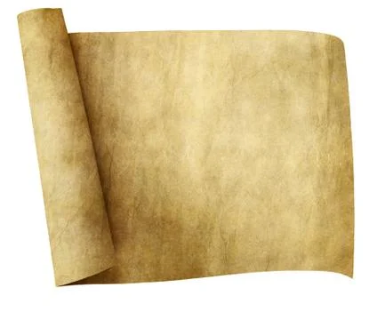 Old parchment scroll Stock Photos