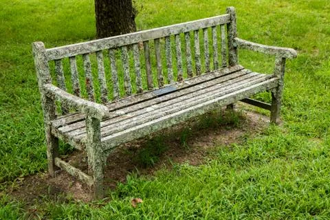 Old Park Bench Stock Photos