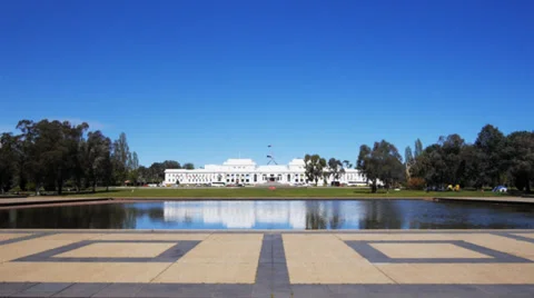 Old parliament house australia Stock Footage